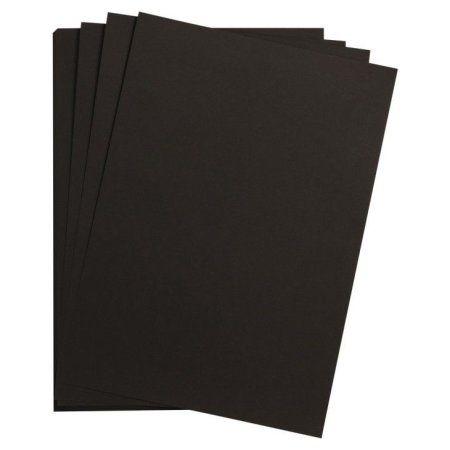 Бумага цветная CLAIREFONTAINE Maya 120 г/м2 A4 1 л, черный (black) RH-97350C