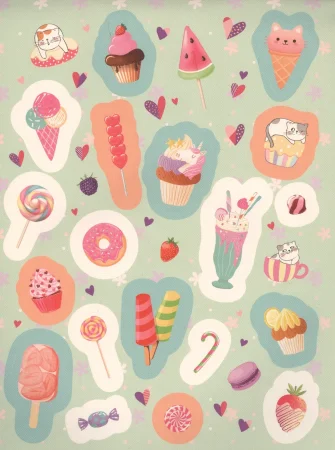 Сто наклеек. Самые вкусные наклейки ROS-37302