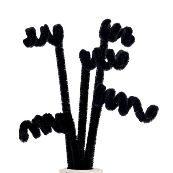 Проволока синельная 0.6 x 30 см 50 шт черный SIM-7875794