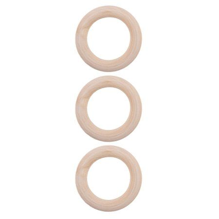 Кольца для макраме GAMMA бук d 40 мм 3 шт в пакете с картонным еврослотом RKW-004