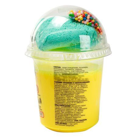 Слайм Slime "Dessert Milkshake" желтый, 3+ AS-SLM138