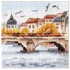 Набор для вышивания "Алиса" Осень в городе. Чайки над мостом 7 x 7 см 0-216