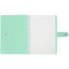 Записная книжка А5 96л. Greenwich Line "Pastel. Azure" ЛАЙТ, кожзам, скрытый гребень, блок в линию RE-NA5_51416