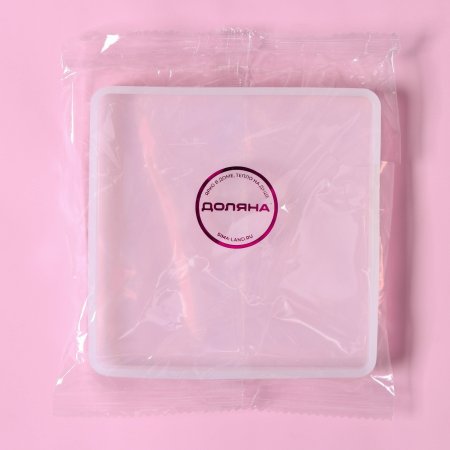 Молд "Квадрат" 10.5 х 10.5 х 1.2 см прозрачный SIM-10269538