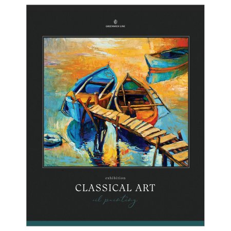 Тетрадь 80л. A5 клетка Greenwich Line "Classical art" глянцевая ламинация, sandy-touch лак, 70 г/м2 RE-N5c80-53164