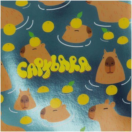Папка для тетрадей 1 отделение А4 ArtSpace "Capybara" ламинированный картон, фольга, на молнии RE-ПМ-А4-291_58224 Папка для тетрадей 1 отделение А4 ArtSpace "Capybara" ламинированный картон, фольга, на молнии RE-ПМ-А4-291_58224