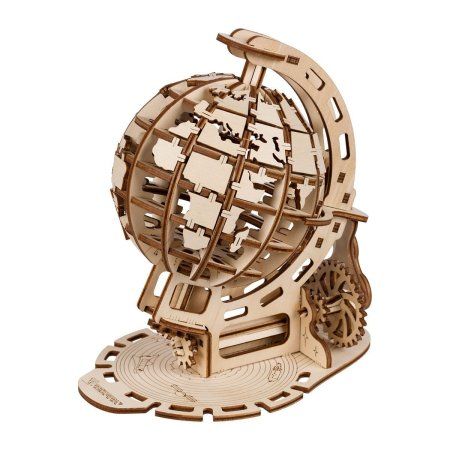 ЗD пазл REZARK Серия "Механика" Глобус, 91 элемент, фанера MGR-10