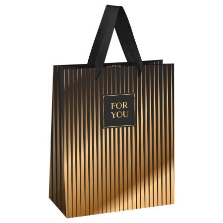 Пакет подарочный 18 x 23 x 10 см MESHU "Strict lines" фольга, матовая ламинация RE-MS_61674