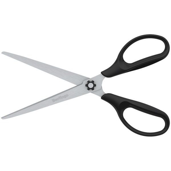 Ножницы Berlingo "Easycut 100" 18 см, европодвес RE-DNn_18040