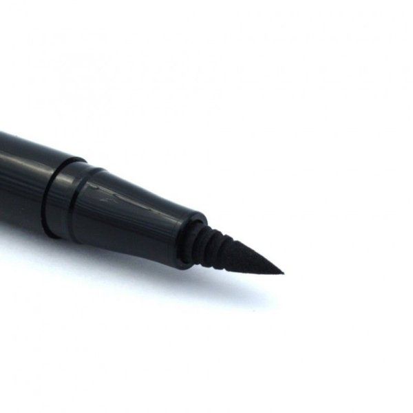 Фломастер-кисть PENTEL Brush Pen двусторонний 1.2 - 10.5 мм, кисть/круглое тонкое, черный, в блистере XSFW34A