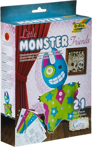 Набор для шитья из фетра FOLIA Little Monster Friends, Gary/Гэри FL-50102