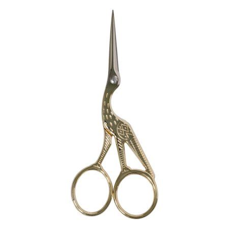 Ножницы GAMMA для рукоделия "Цапельки" 117 мм под золото в блистере G-913