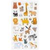 Наклейки гелевые MESHU "Cute animals" 10 x 22 см, 37 накл, инд. уп., европодвес RE-MS_42776