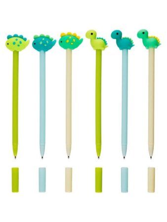 Ручка шариковая MESHU "Dinosaur world" синяя, 0.7 мм, корпус ассорти RE-MS_65862