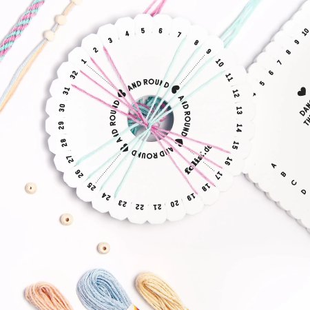 Набор для плетения браслетов кумихимо FOLIA Pastel Rainbow, 16 предметов FL-32039