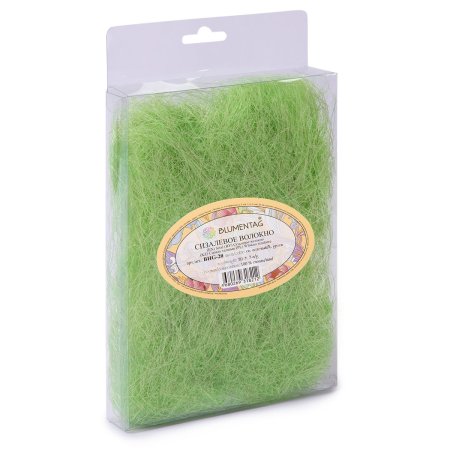 Сизалевое волокно Blumentag 20 г ± 3 г св.зеленый BHG-20-01