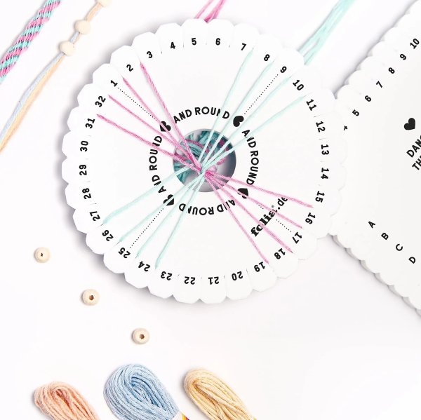 Набор для плетения браслетов кумихимо FOLIA Pastel Rainbow, 16 предметов FL-32039