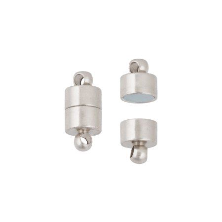 Замок магнитный ZLATKA 12.6 х 6 мм 2 шт №01 под серебро FMK-M03-01