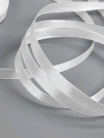 Лента атласная 6 мм x 23 ± 1 м, №01 белый SIM-1961198