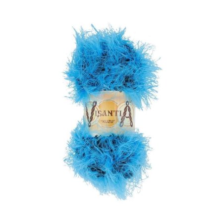 Пряжа VISANTIA Kuzu 70% полиэстер, 30% нейлон 1 х 100 г 55 ± 3 м №06 яр.голубой VIS-KUZ-06