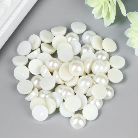 Набор для творчества половинка жемчужины d 1 см 20 г SIM-1364528