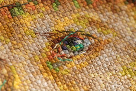 Набор для вышивания PANNA Золотая серия. Автопортрет в соломенной шляпе 21.5 х 27 см MET-7365