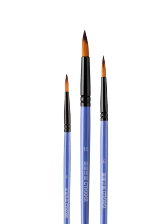 Набор кистей СТИХИЯ 3 шт круглые №4, 6, 10 MPST05003 Набор кистей СТИХИЯ 3 шт круглые №4, 6, 10 MPST05003