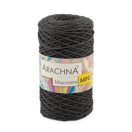Пряжа ARACHNA Macrame Mini 80% хлопок, 20% полиэстер 1 x 250 г 200 м №43 т.серый ARA-MAC-43