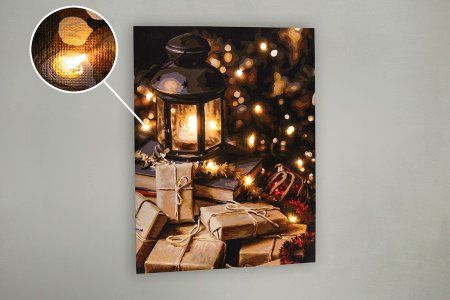 Набор для раскрашивания по номерам (со светодиодами) ФРЕЯ 40 х 30 см "Праздничные хлопоты" PNB/PMDD-185