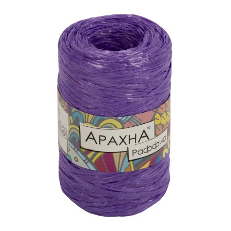 Пряжа ARACHNA Raffia 100% полипропилен 1 x 50 г 200 ± 12 м №29 сиреневый ARA-RAF-29