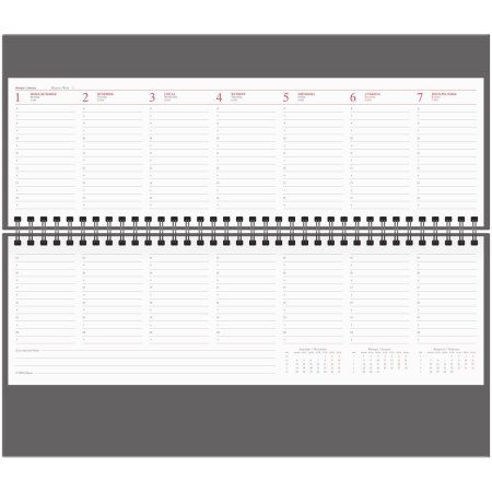 Планинг датированный 2024г. OfficeSpace "Winner" 330 x 130 мм 64л. кожзам, черный RE-Pd64_51592