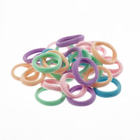 Резинки для волос MESHU пастельные ассорти, 40 шт, европодвес RE-MS_60556