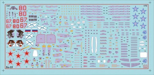 Сборная модель: Самолет "Су-33", подарочный набор З-7297ПН