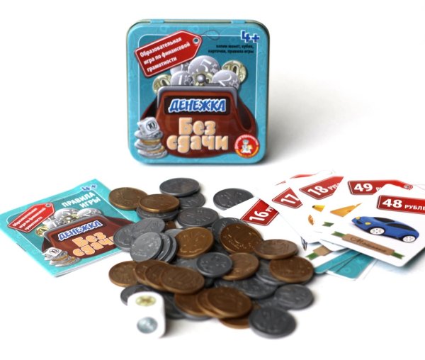 Настольная игра: Десятое королевство "Денежка. Без сдачи" жестяная коробка KOR-03565