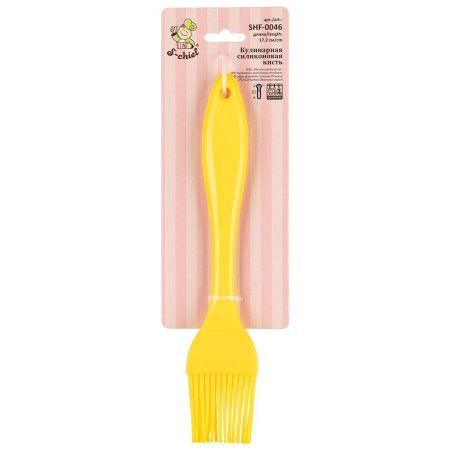 S-CHIEF Силиконовая кисть 17.2 см №02 красный SHF-0046-02