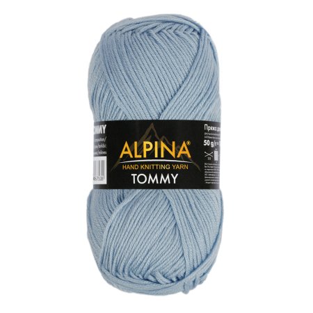Пряжа ALPINA Tommy 100% микнес 1 х 50 г 130 ± 10 м №040 серый ALP-TOM-040