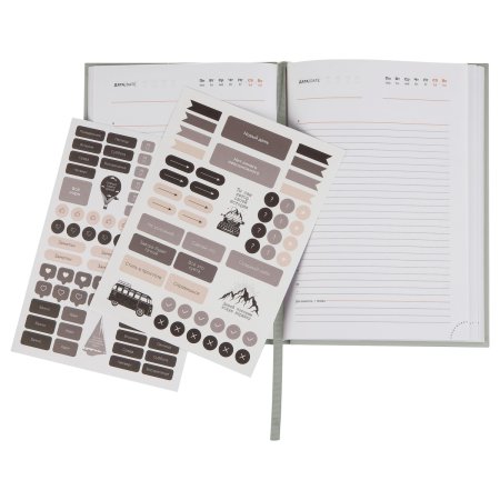 Ежедневник недатированный A5 136л. BG "Mindset. Mineral" 7БЦ, soft-touch, отд. фольгой 3D, в подарочной коробке RE-DuA5_66877
