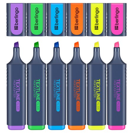Набор текстовыделителей Berlingo "Textline HL500" 6 цв 1-5 мм, европодвес RE-T7030