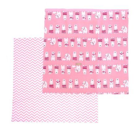 Набор тканей для пэчворка ART UZOR 50 х 50 см 2 шт «Приключения на Северном полюсе» розовый 1872448