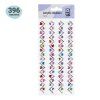 Наклейки акриловые MESHU "Zigzag" 25 x 10 см, стразы, 396 накл, инд. уп., европодвес RE-MS_46771