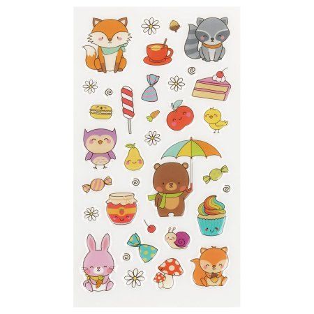 Наклейки гелевые Мульти-Пульти "Осеннее настроение" 22 x 10 см, пакет, европодвес RE-PS_59269