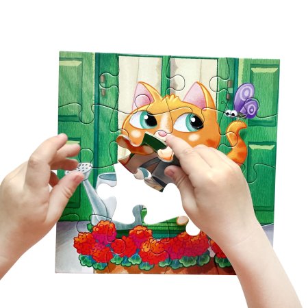 Пазл Baby Toys. First Puzzle 16 "Котик" KOR-04146