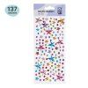 Наклейки акриловые MESHU "Shiny stars" 25 x 10 см, стразы, 137 накл, инд. уп., европодвес RE-MS_46775