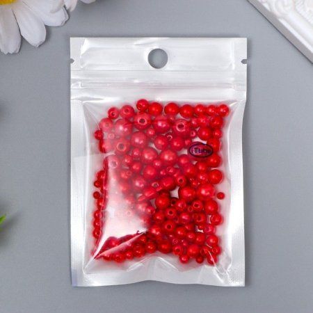 Бусины для творчества пластик "Круглые. Искушение" d=3-8 мм. набор 10 г SIM-7459627