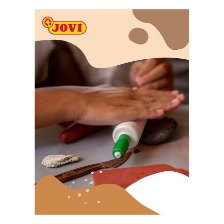 Паста для моделирования JOVI отвердевающая 1 кг терракотовый RE-89
