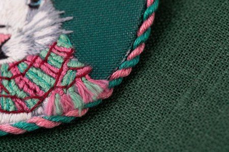 Набор для вышивания PANNA Живая картина. Брошь. Кролик Жерар 5.5 х 5.5 см JK-2279