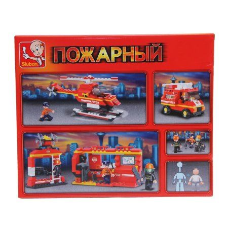 Конструктор Пожарные спасатели "Спасательный отряд" 211 деталей SIM-407620