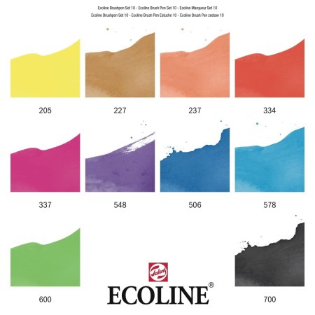 Набор маркеров ECOLINE 10 шт в пластиковой упаковке new MP11509007