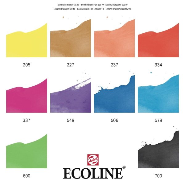 Набор маркеров ECOLINE 10 шт в пластиковой упаковке new MP11509007