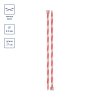Спицы прямые GAMMA акрил d 8.0 мм 27 см красные KN-2A-80